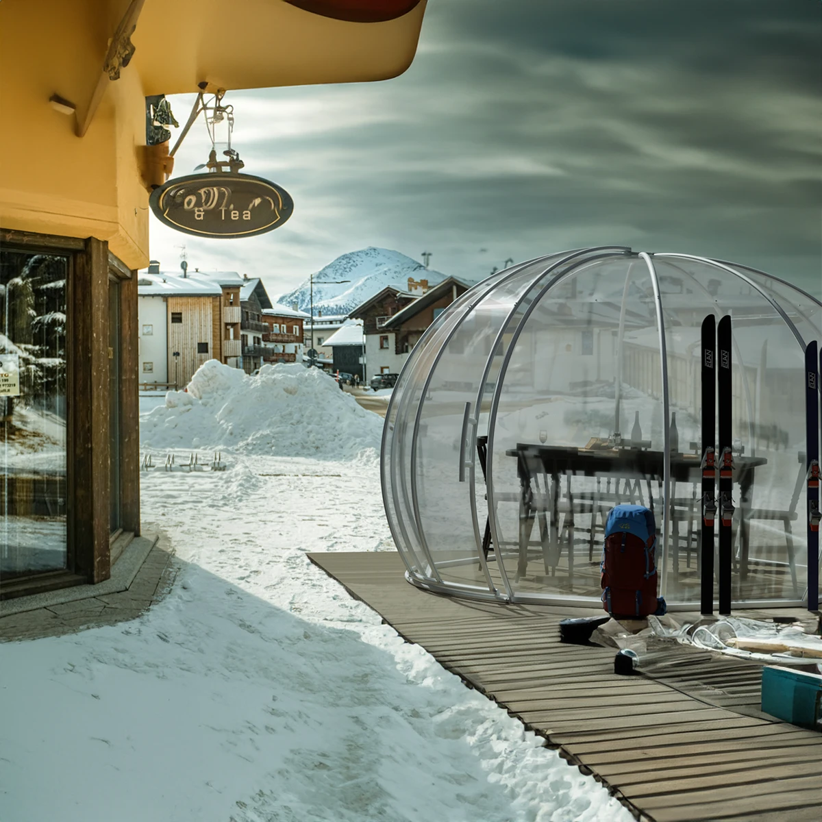 Беседка тип Иглу с поликарбонат Astreea - Галерия 5