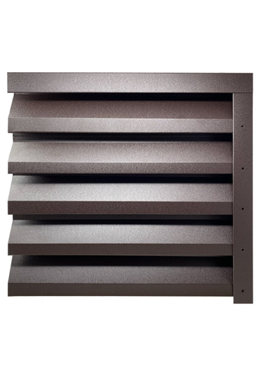 Двулицева оградна щора “Алфа” цвят МАТ БГМ РАЛ 8019 - 0,5 мм