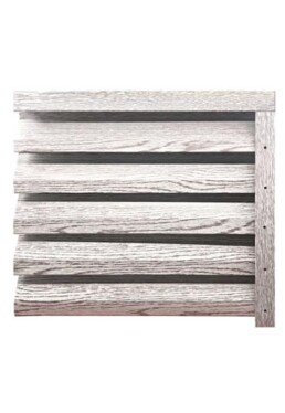 Еднолицева оградна щора “Алфа” – цвят “Бяло дърво” - 0,4 мм