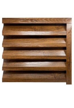 Еднолицева оградна щора “Алфа” – цвят “Орех” - 0,4 мм